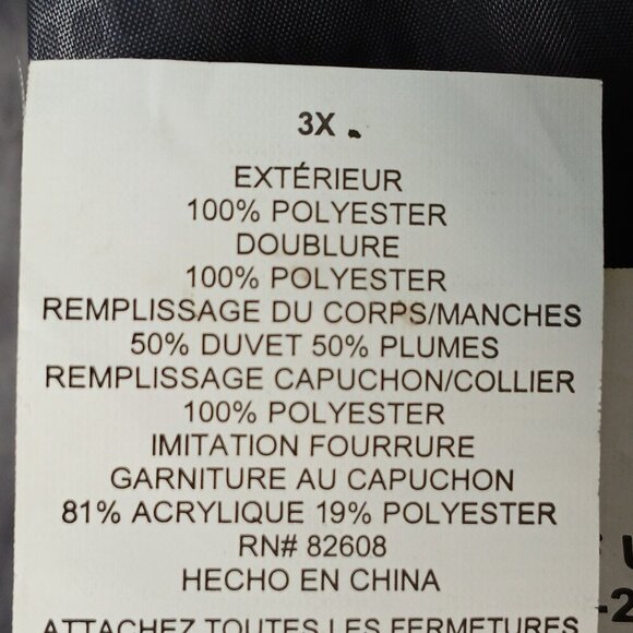 AE POWER DOWN SERIES FREE COUNTRY PUFFER COAT, SIZE 3XL MENS DARK GRAY, NWOT - Picture 12 of 12